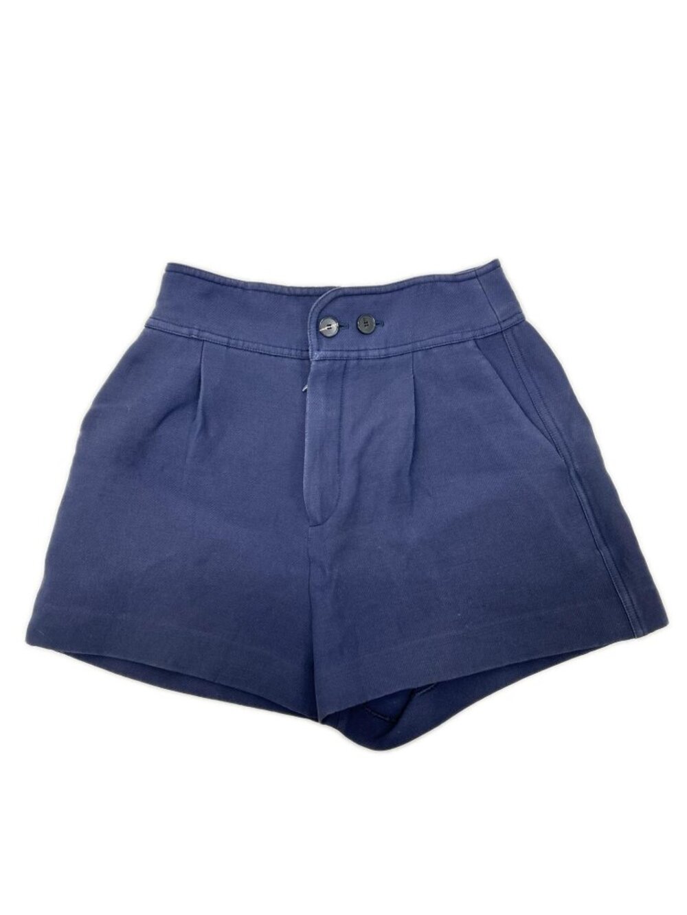 Dior Navy Wool Silk Zip Fly Culottes Pants